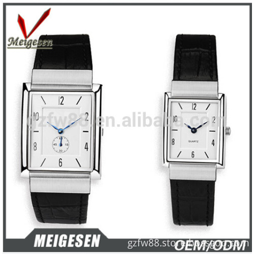 square timepieces second disk watch lovers custom logo watch